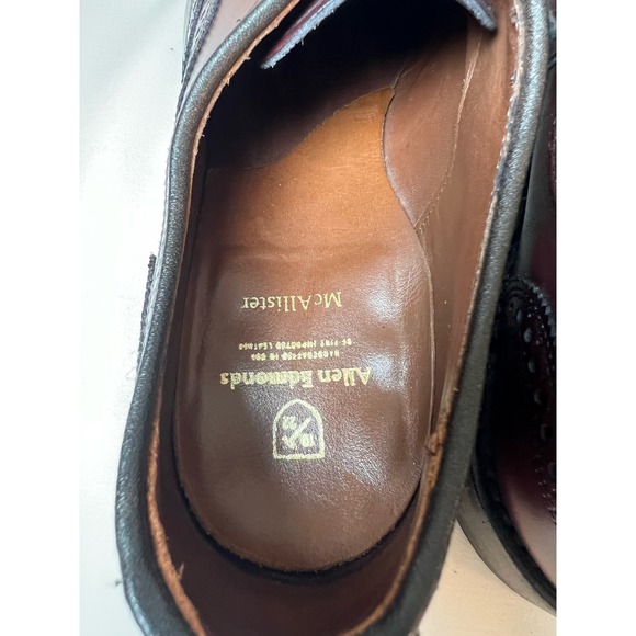 Allen Edmonds McAllister Wingtip Oxford Dress Shoe with Dainite Sole 10.5 D - Picture 8 of 8
